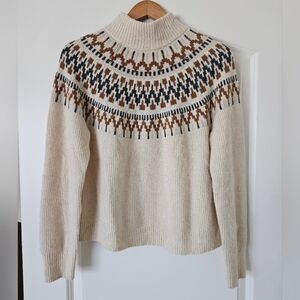 Wool Blend Size Medium J. Crew Fair Isle Sweater